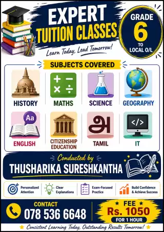 📚✨ EXPERT TUITION CLASSES – GRADE 6 to LOCAL O/L ✨📚