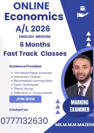 Fast Track A/L 2026 Theory & Paper Classes-Economics