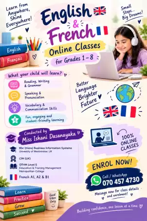 French and English Classes for kids