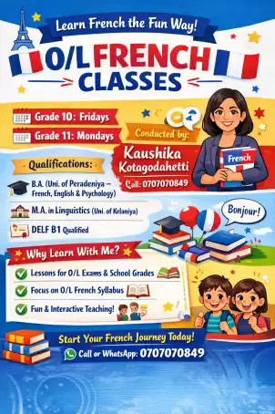 French Class for grade 10 and grade 11