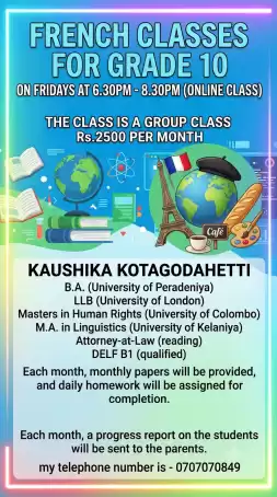 French Class for Grade 10 students
