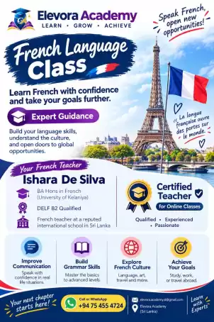 French Classes – Elevora Academy | DELF, O/L, A/L, Grammar & Spoken French