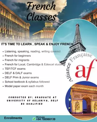 French Classes for GCE Ol's, Al's, IGCSE & GCSE, DELF & TEF exams