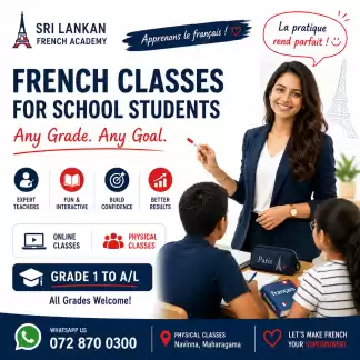 🇫🇷✨ **FRENCH CLASSES FOR SCHOOL STUDENTS – SRI LANKAN FRENCH ACADEMY** ✨🇫🇷