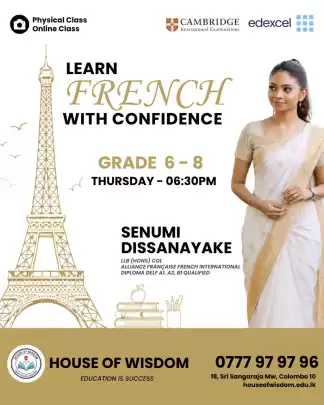 French Classes grade 6-8 Online