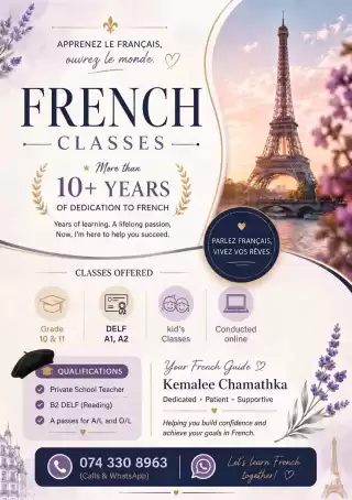 French Classes (Ordinary Level and Kid's Classes)