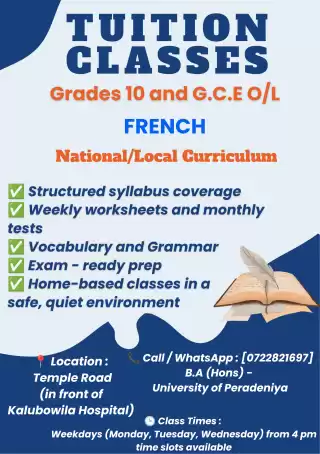 French Grades 10 and G.C.E O/L