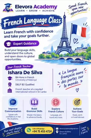 French Language Classes | DELF B2 Qualified Teacher | Elevora Academy