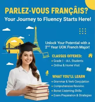French Language Classes (Grade 1 – A/L)