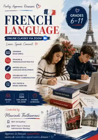 French Language Classes – Online via Zoom 🇫🇷