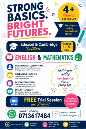 Fun and interactive Online Classes for Grades 1-5(Edexcel and Cambridge)