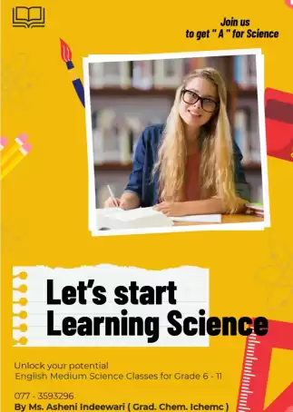 G.C.E. O/L English Medium Science Classes for Grade 6-11