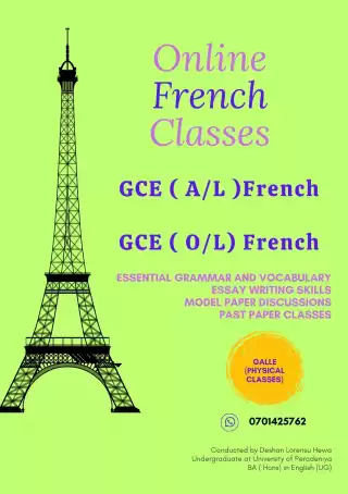 GCE (A/L) and GCE (O/L) French Classes