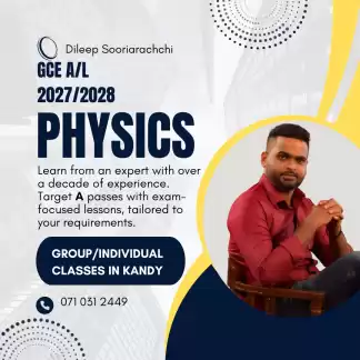 GCE A/L Physics - Group/ Individual classes