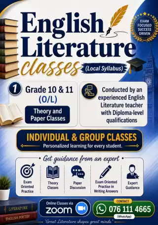GCE O/L English Literature Tuition
