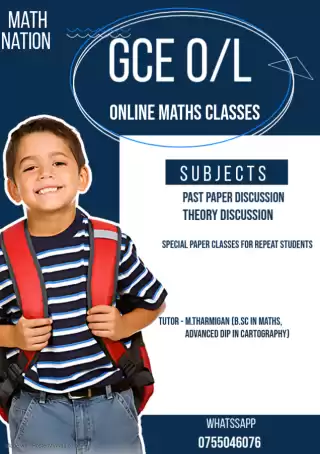 GCE (O/L) Mathematics Past Paper Classes-Tamil Medium