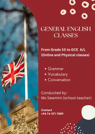 General English Classes from Grade 10 to