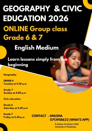 Geography and civic education English Medium Online Group class for grades 6 & 7