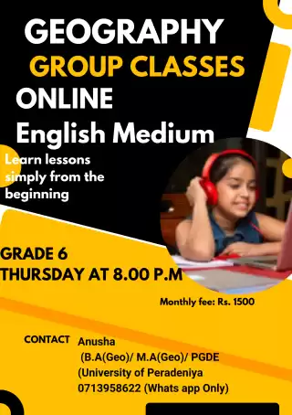 Geography & Civic Grade 6 - English Medium Online Group & Individual class