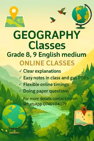 Geography Classes – Grade 8 & 9 (English Medium)