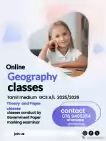 Geography classes Tamil medium online