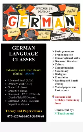 German A/Ls,O/Ls,grade 6-9,grade 1-5,German A1,A2,B1,B2 und exam preparation classes (2026,2027,2028)