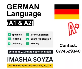 German A1–A2 Classes For Students & Germany Job Seekers