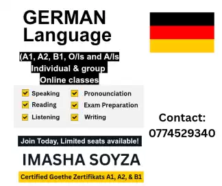 German Classes – A1, A2, B1 | O/L & A/L