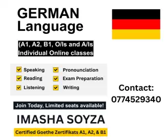 German Classes For A1, A2, B1, O/L, & A/L