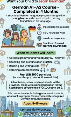 German Classes For Kiddos!