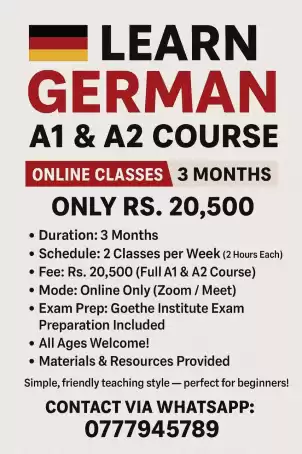 German Course A1 and A2