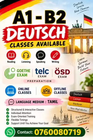 German language Classes - A1-B2