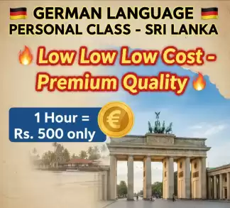 GERMAN LANGUAGE PERSONAL CLASS – SRI LANKA 🇱🇰
