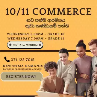 Grade 10/11 Commerce (Online) Grade 10/11 Commerce (Online)