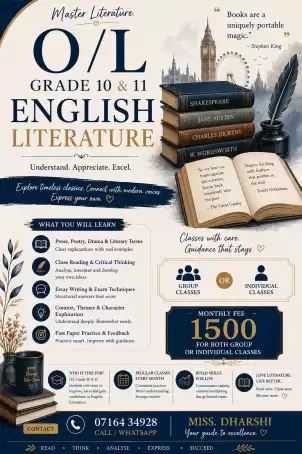 Grade 10,11 English Literature Classes