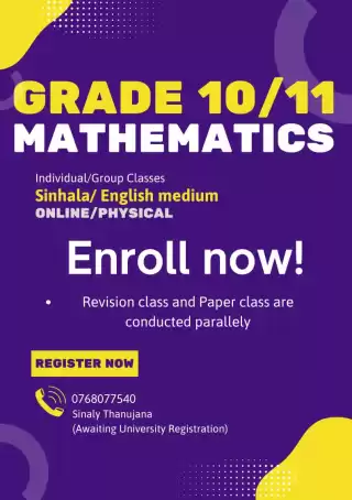 Grade 10/11 Mathematics Class