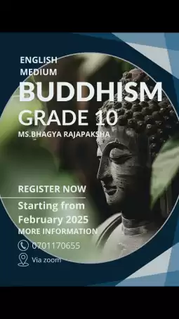 Grade 10 Buddhism English medium