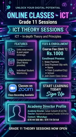 Grade 11 ICT Online Class
