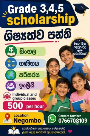 Grade 3,4,5 Scholarship Classes