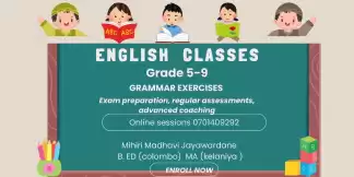 Grade 5-9 English Online Sessions