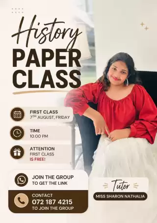 Grade 6 - 11 English Medium History classes