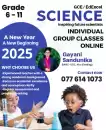 Grade 6-11 Science ,English medium Individual and Group Classes (Online)