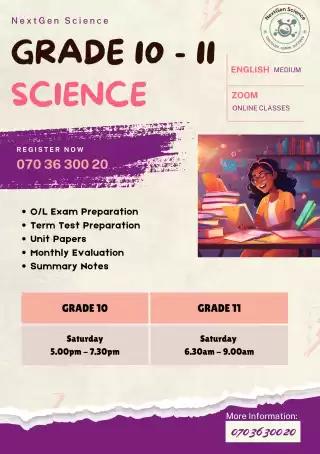 Grade 6 -11 Science Online Classes (English Medium)