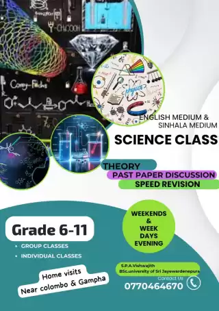 Grade 6-11 sinhala & English medium science classes