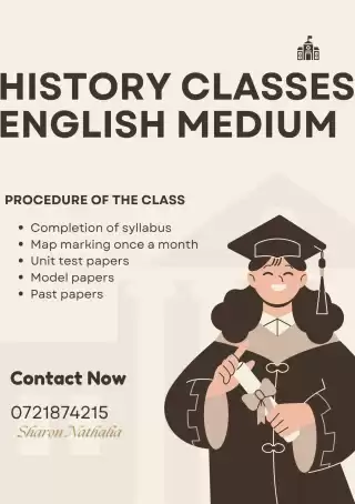 Grade 6 , 7 , 8 , 9 10 and 11 History English Medium