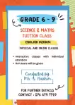 Grade 6 - 9 Maths and Science online class
