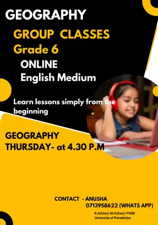Grade 6 Geography English Medium Online Group class
