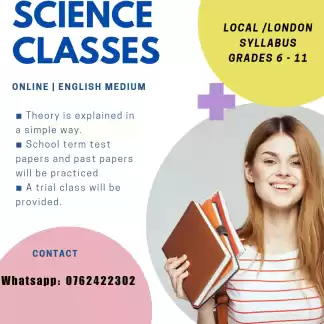 Grade 6 to 11 Science English Medium classes