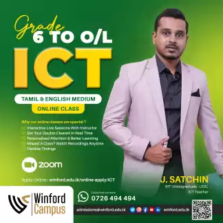 Grade 6 to O/L ICT Online Classes – Tamil & English Medium