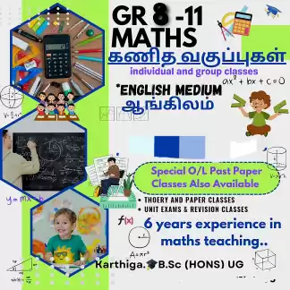 Grade 9, 10, 11 Expertise MATHS Classes to English medium